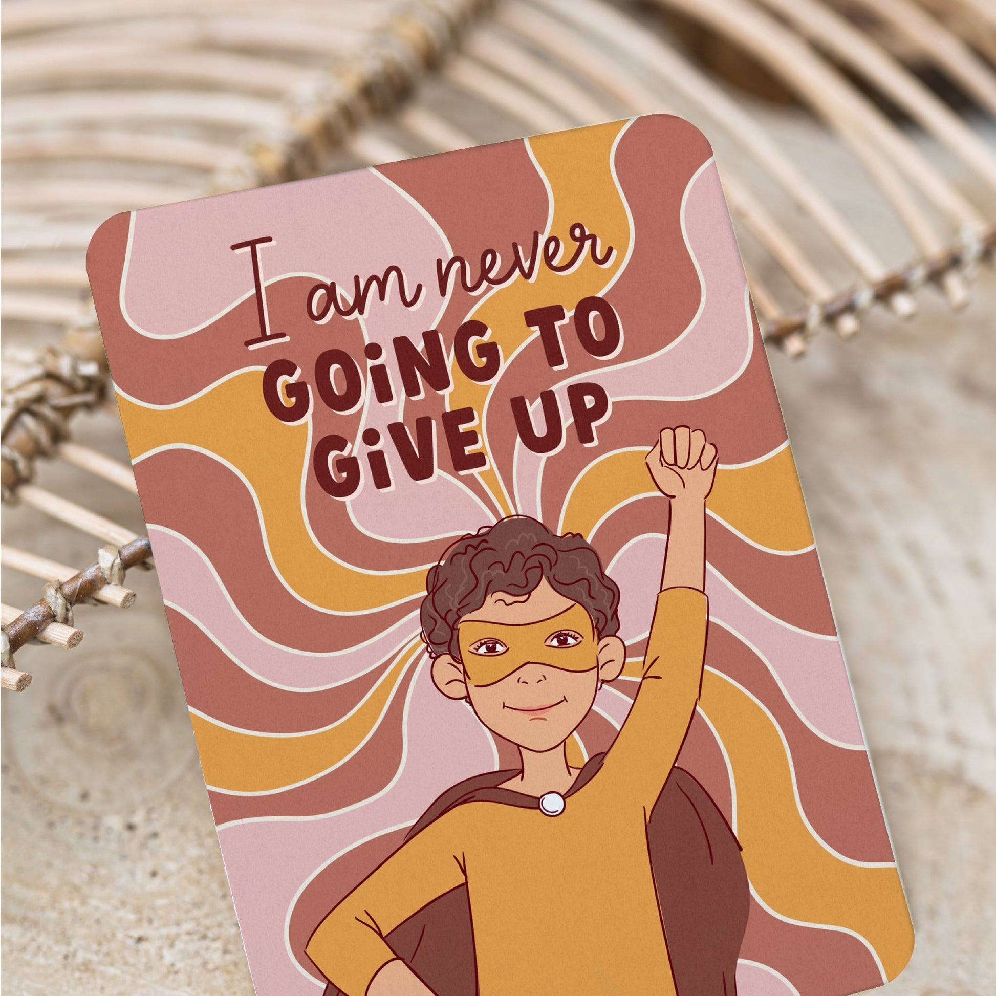 Creative Sprout Anxiety Affirmation Cards never give up