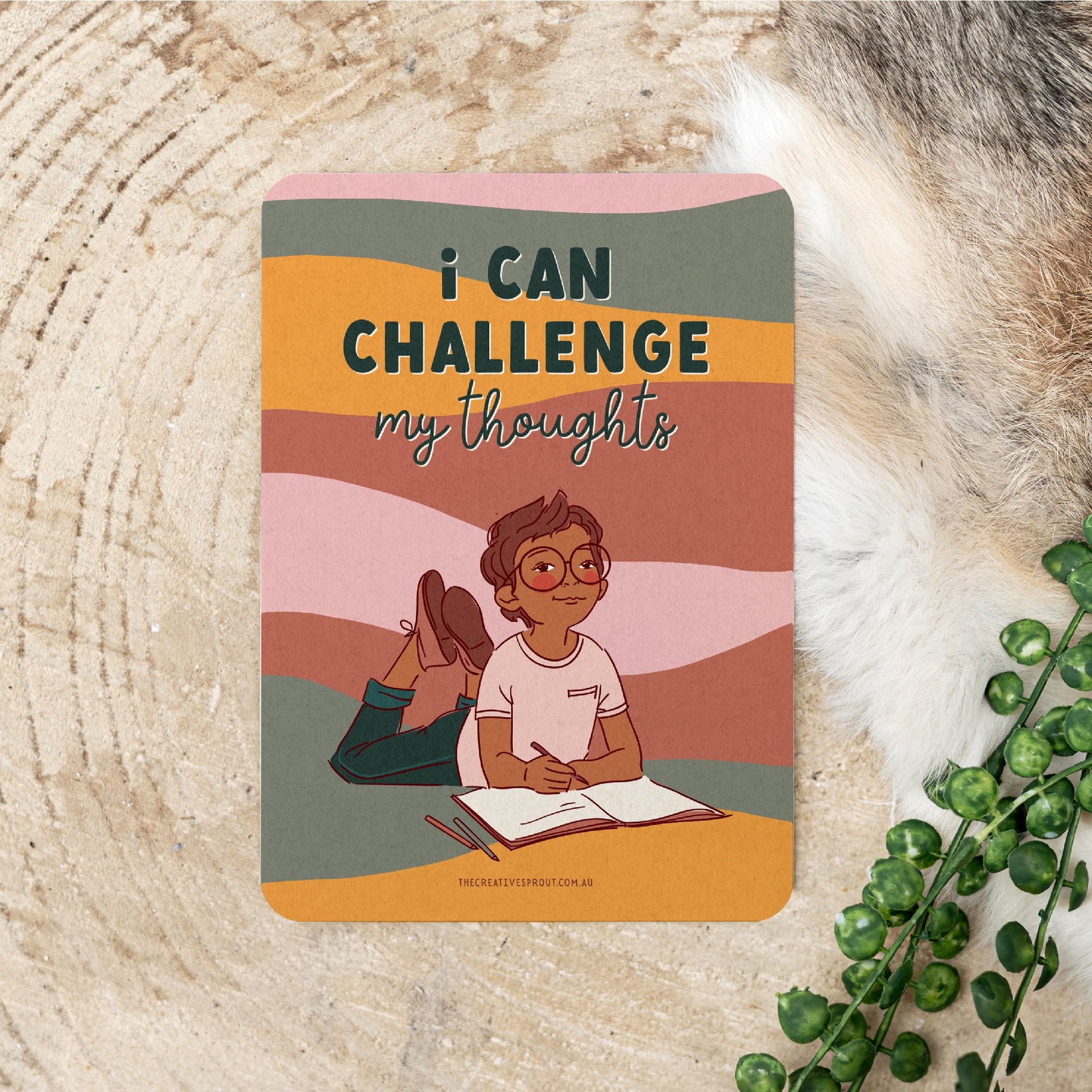 Creative Sprout Anxiety Affirmation Cards challenge