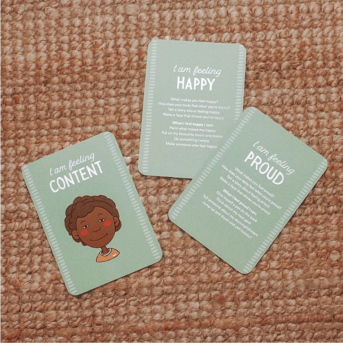 Creative Sprout Emotions Cards for kids blue