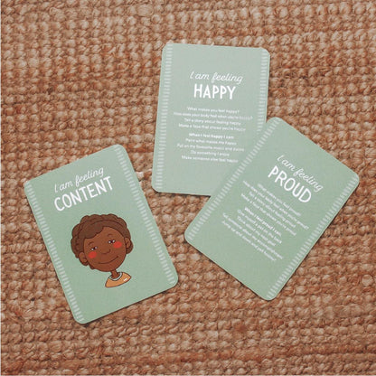 Creative Sprout Emotions Cards for kids blue