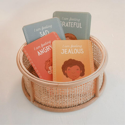 Creative Sprout Emotions Cards for kids in basket