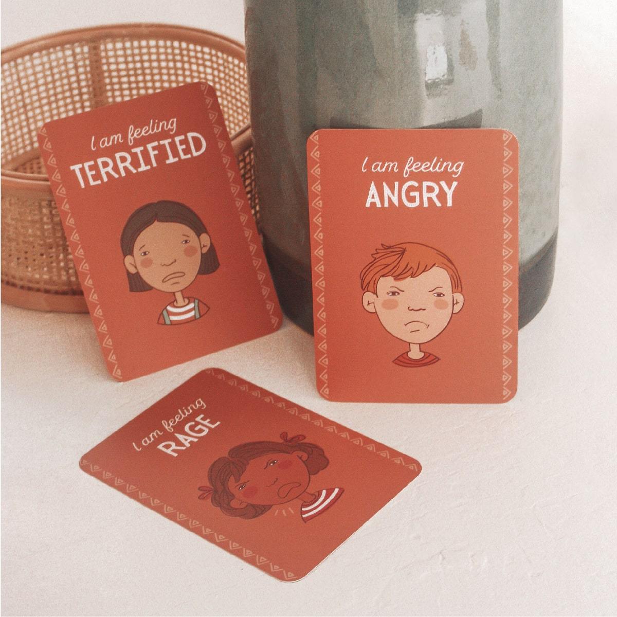Creative Sprout Emotions Cards for kids red
