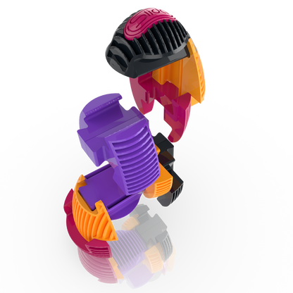 Slida Classic Egg 3D interlocking puzzle pieces open
