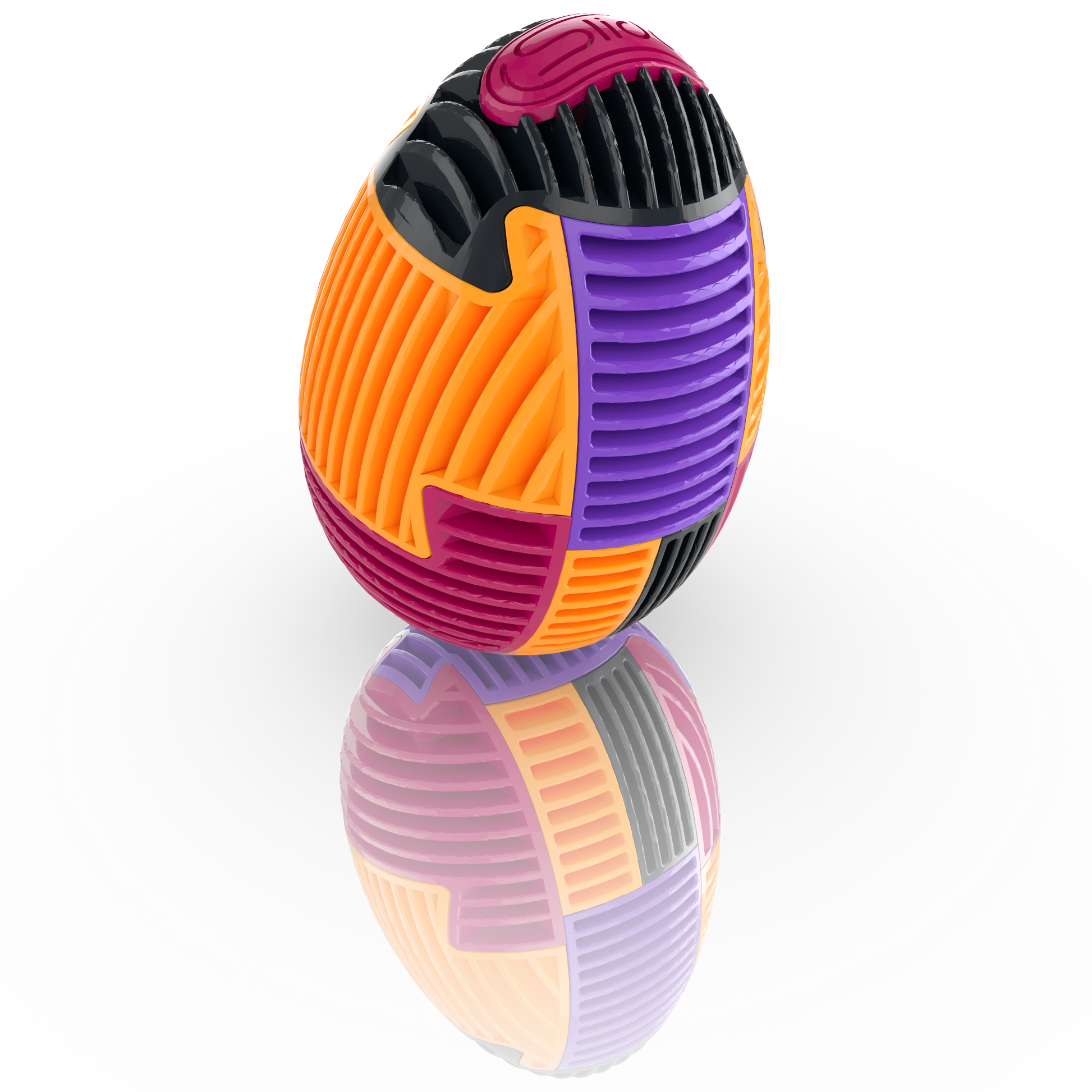 Slida Classic Egg 3D interlocking puzzle gumball 