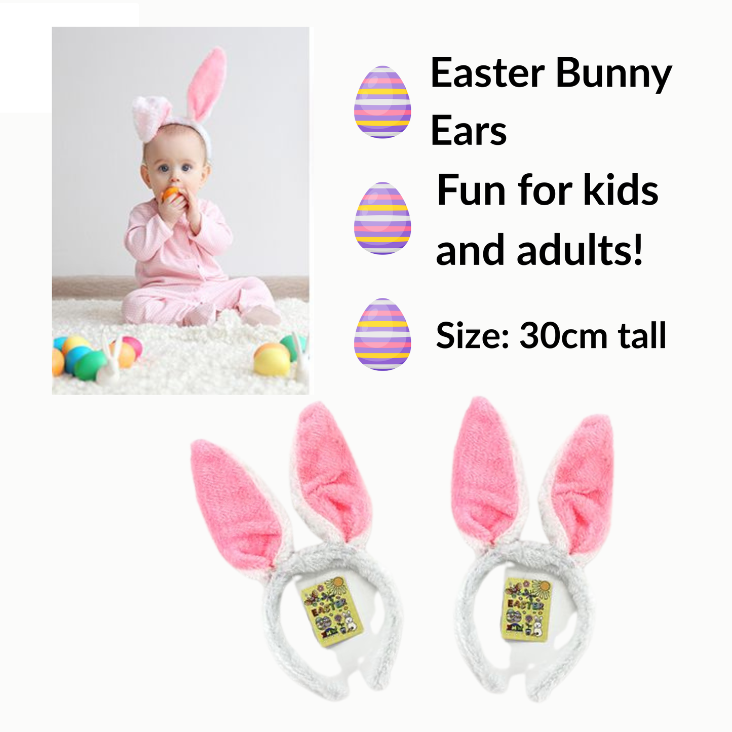 Plush Bunny Ears Headband