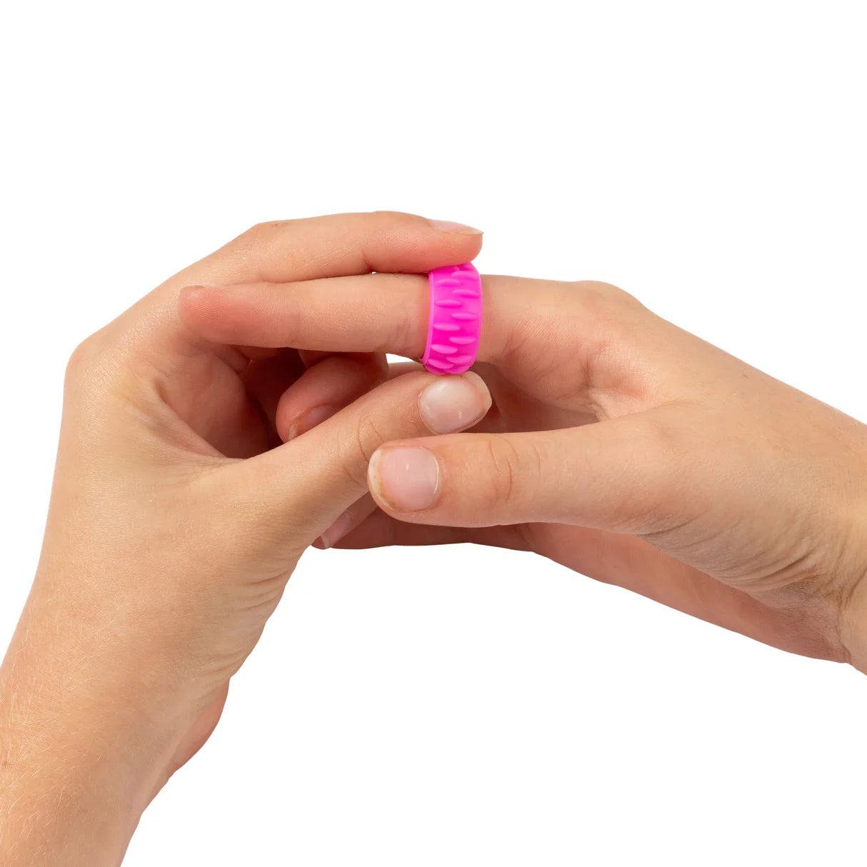 Textured Fidget Rings Set on finger