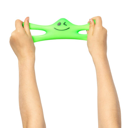 Sensory Sprout Squish Pal being stretched green