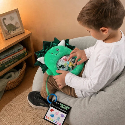 Boy using Sensory Seekers Interactive seek and find toy