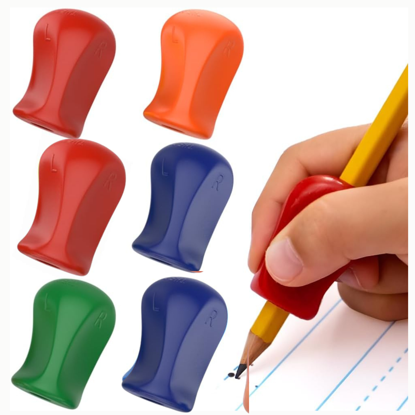 Ergo Pencil Grips Pack of 6