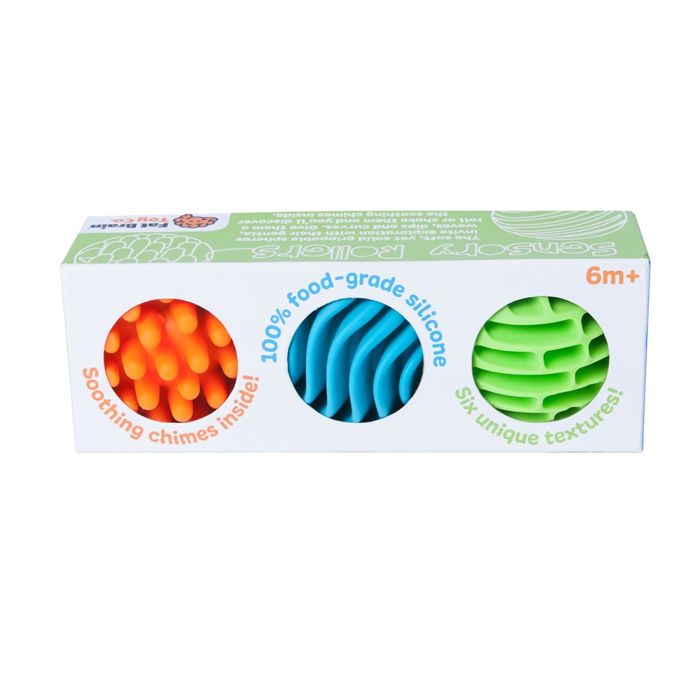 Fat Brain Sensory Rollers balls in box