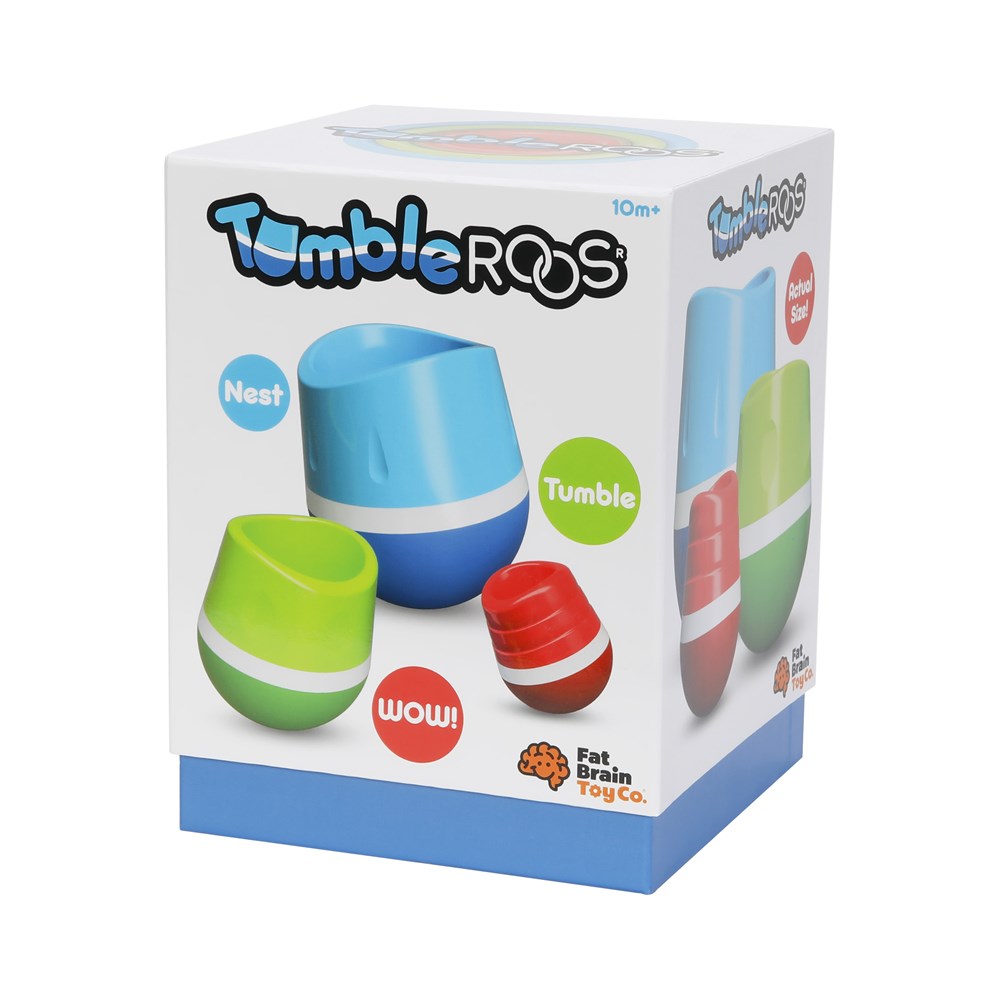 Fat Brain Toys Tumbleroos stacking and nesting toy box