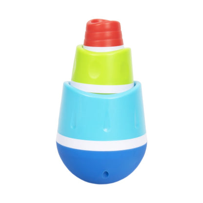 Fat Brain Toys Tumbleroos stacking and nesting toy contents