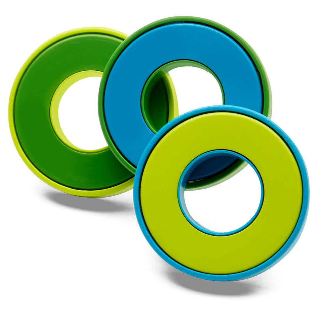 FISWG Swingos Fidget Toy Green Yellow Blue