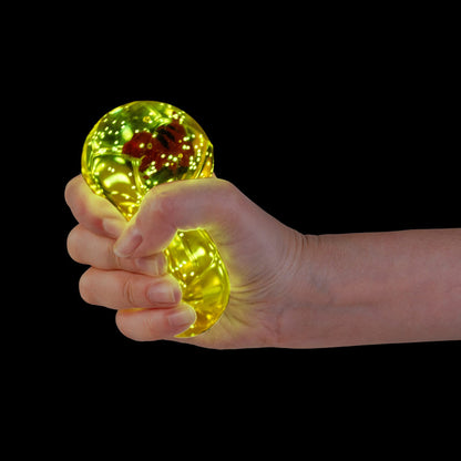 Smooshos Super Squeeze Diamond Sphere Dinosaur Glowing