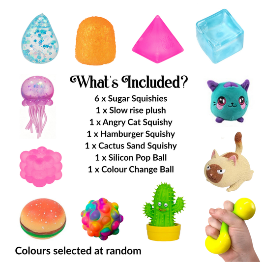 Reusable Sensory Advent & Countdown Calendar – Viral Sugar Squishy Edition what's included