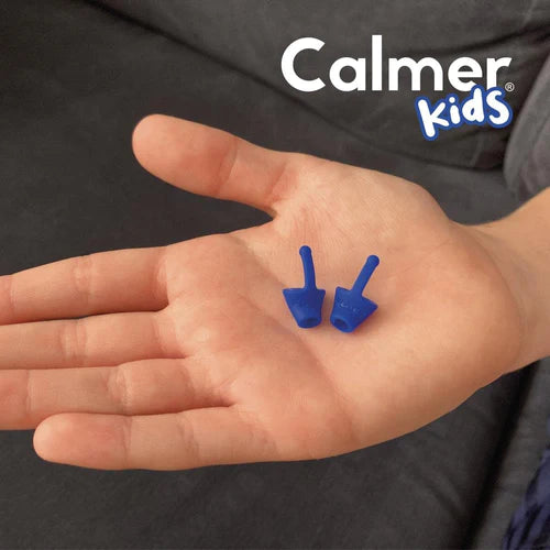 Flare Calmer Kids Ear Plugs in hand
