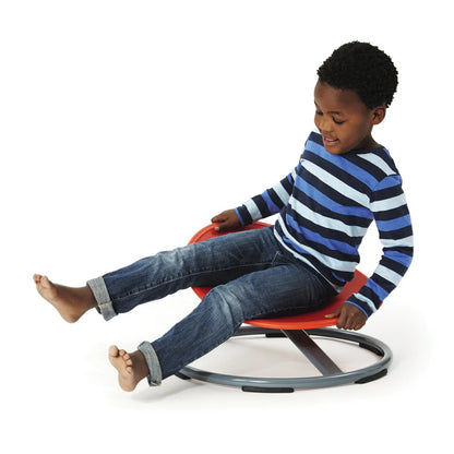 Boy using Gonge Balance Disc Spinning Seat