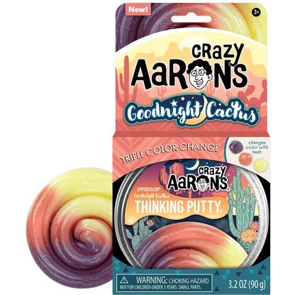 Crazy Aarons Goodnight Cactus Colour Change Putty in box