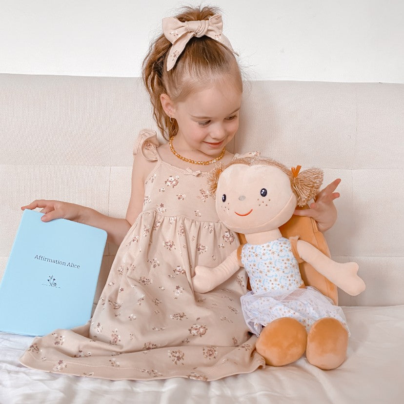 Girl with Diary Dolls Affirmation Alice and Journal