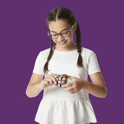 Girl with Rubiks Impossible Cube
