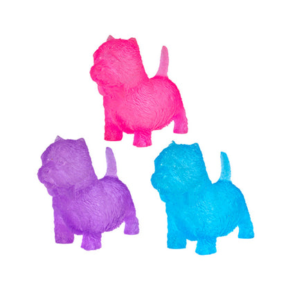 Smoosho Super Squeeze Animals White terrier