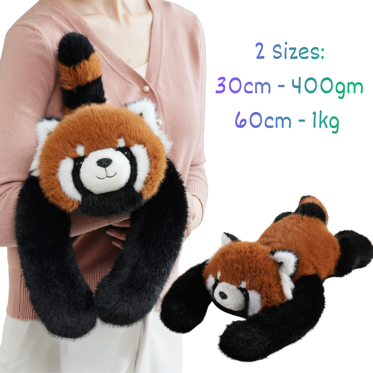 Weighted Hugging Plush animals Red Panda