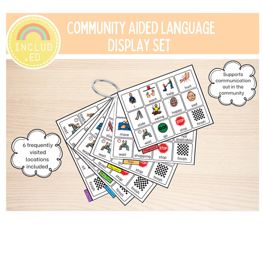 Included Education Community Aided Language Display Set