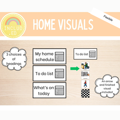 Included Education Home Visuals Headings