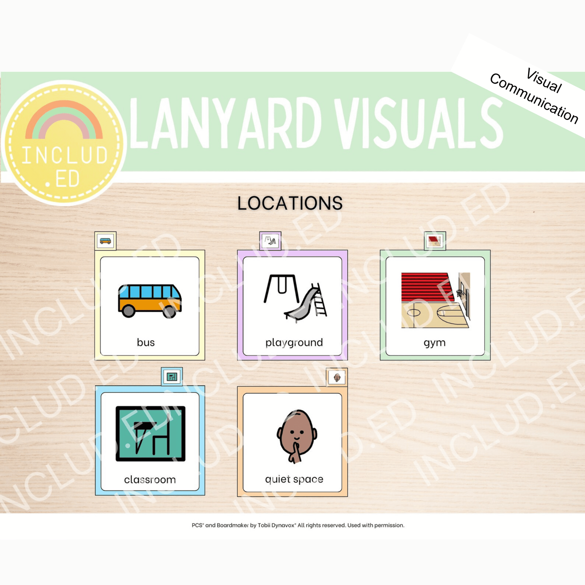 Included Education LanYard Visuals Expansion Pack Locations
