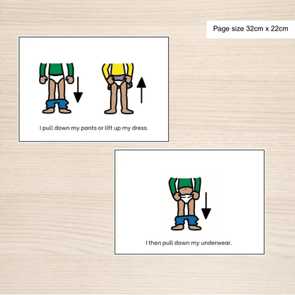 Social Story Using theToilet inside pages