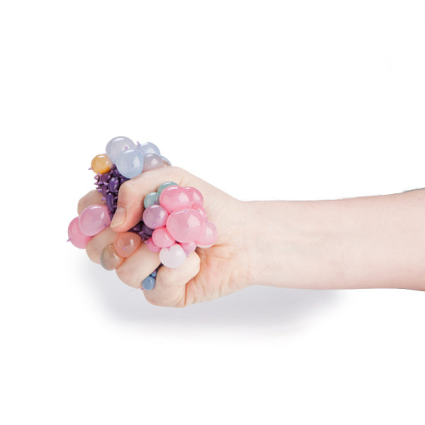 Squishy Rainbow Stress Ball in Mesh Net | Textured Sensory Ball ...