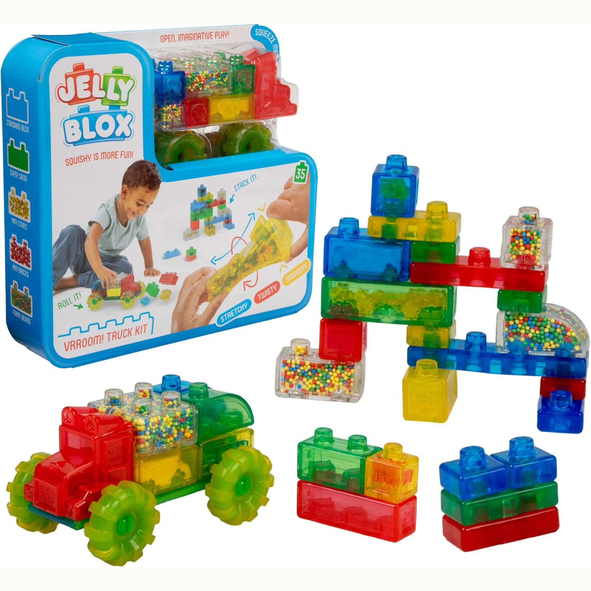 Jelly Blox Vroom Truck Kit 35 pieces