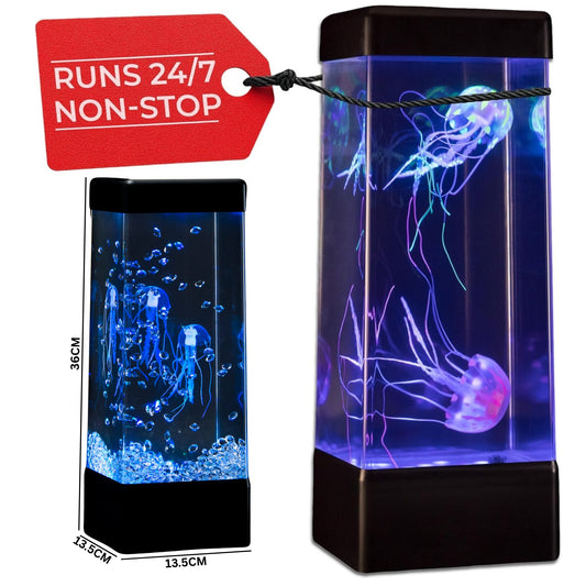Jinx Jellyfish Mood Lamp Runs 24 hours