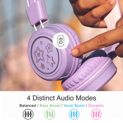 Kid Jamz wireless headphones Equaliser button