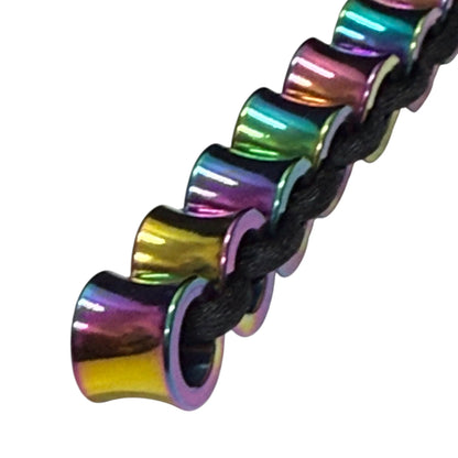 Kaiko Concave hand Fidget oil slick up close