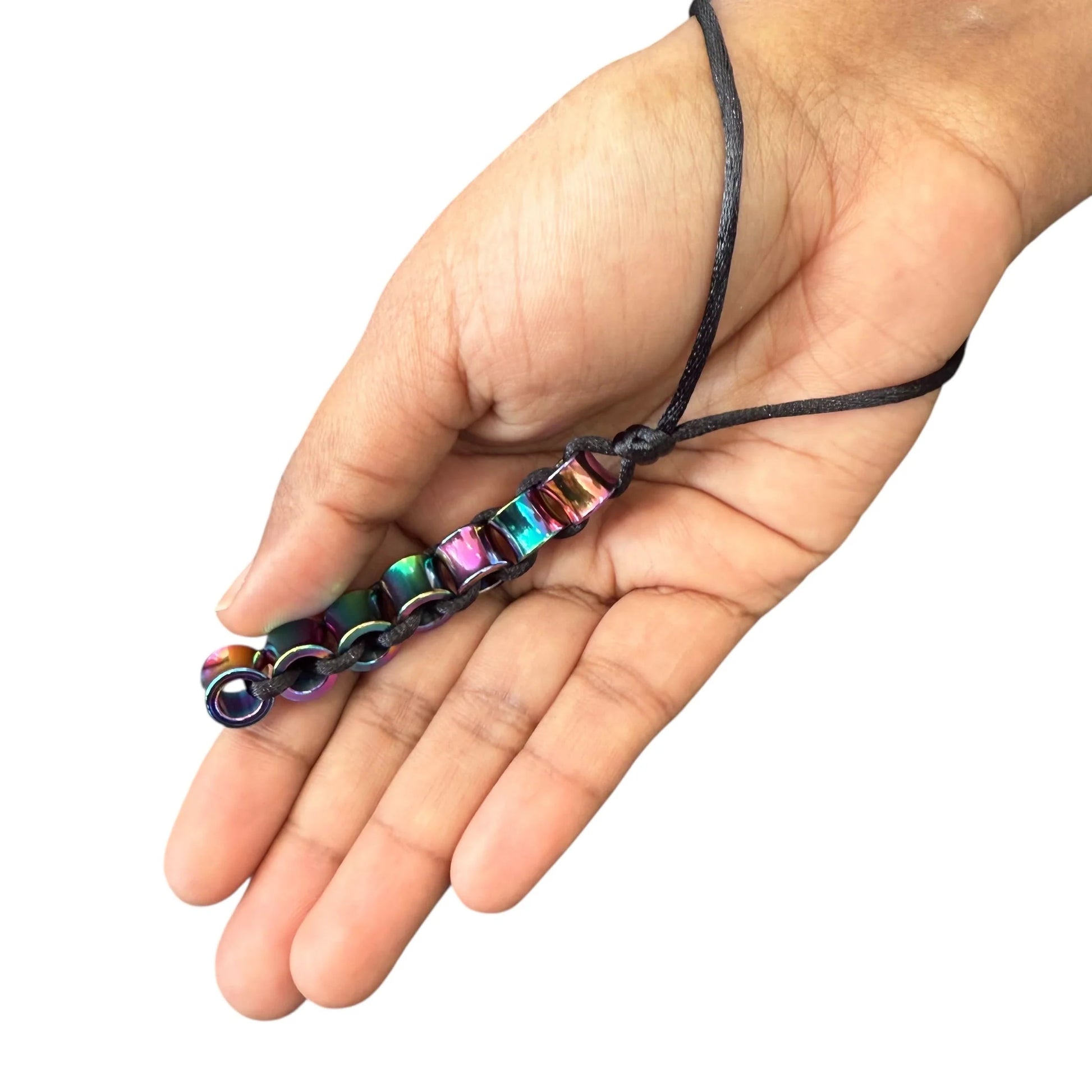Kaiko Concave hand Fidget oil slick in hand