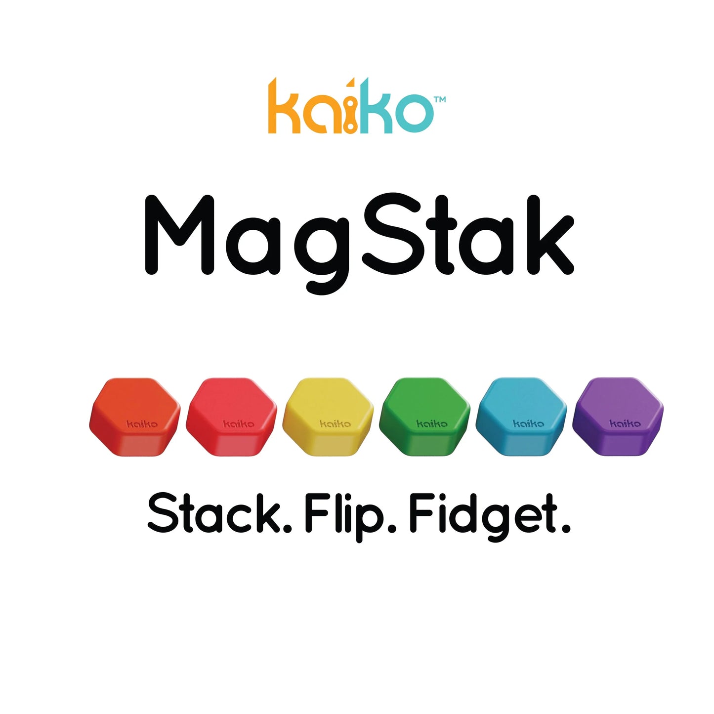 Kaiko Magstak Hive Rainbow magnetic fidget pieces colours