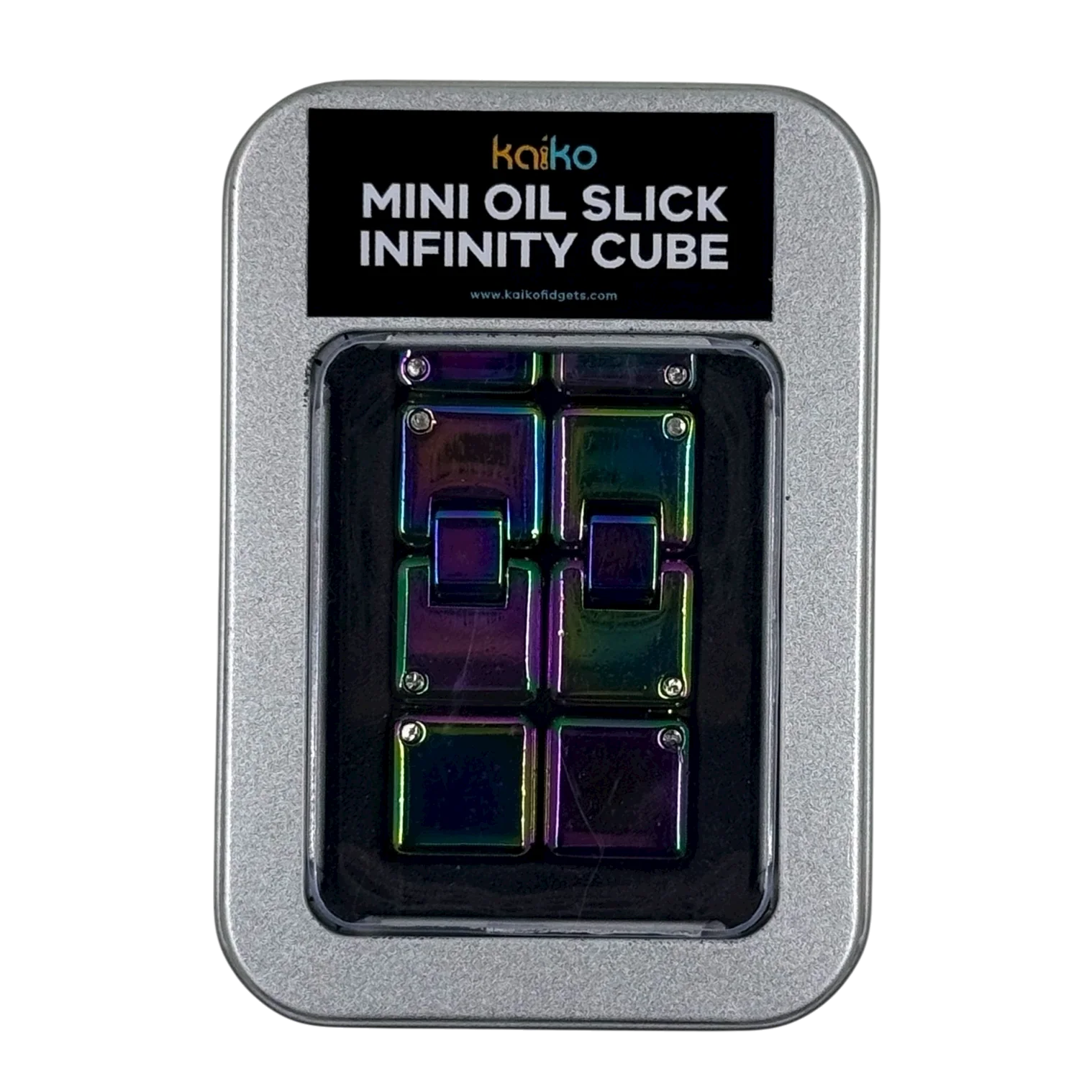 Kaiko Mini Infinity Cube Oil Slick in case
