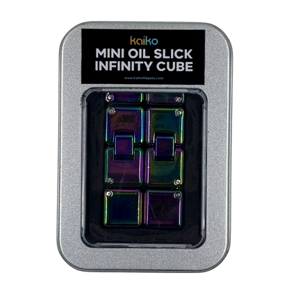 Kaiko Mini Infinity Cube Oil Slick in case