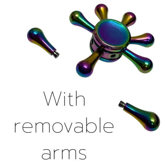  Kaiko Wheel Fidget Spinner Oil Slick removeable arms