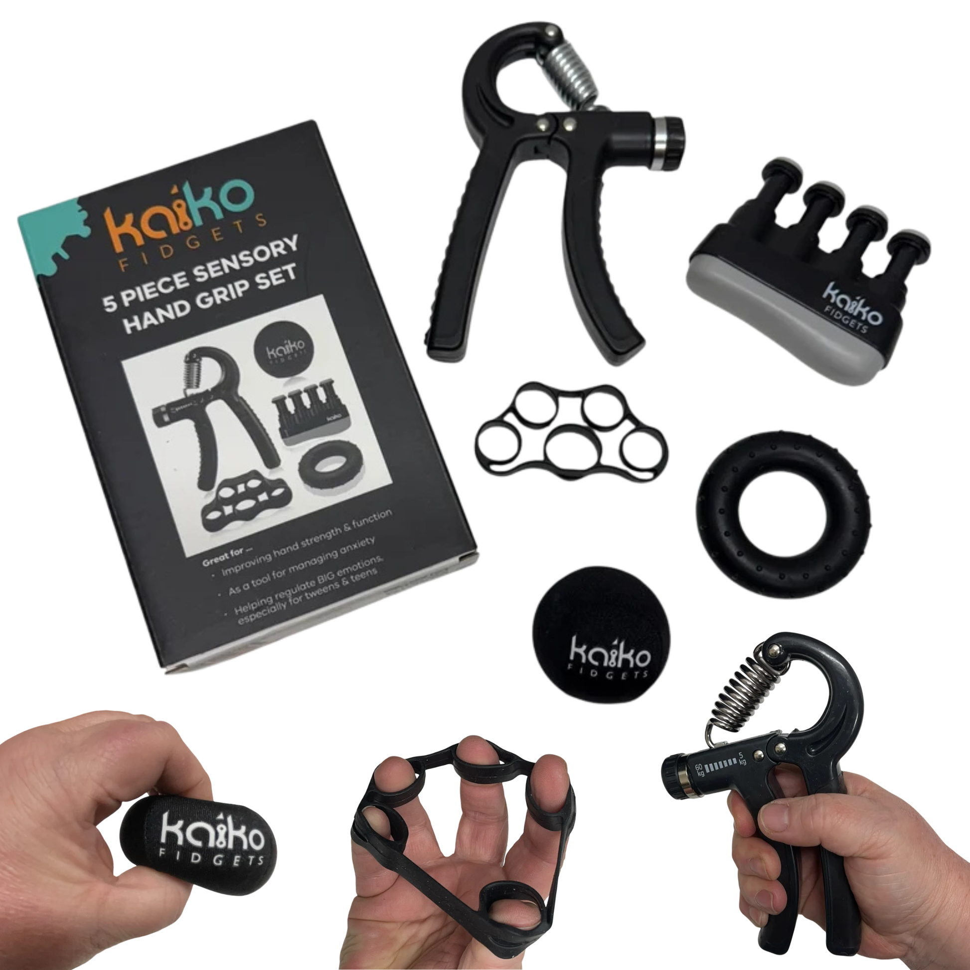 Kaiko 5 piece hand grip set