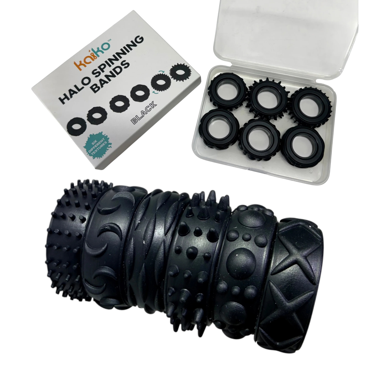 Kaiko Halo Spinning Bands all black