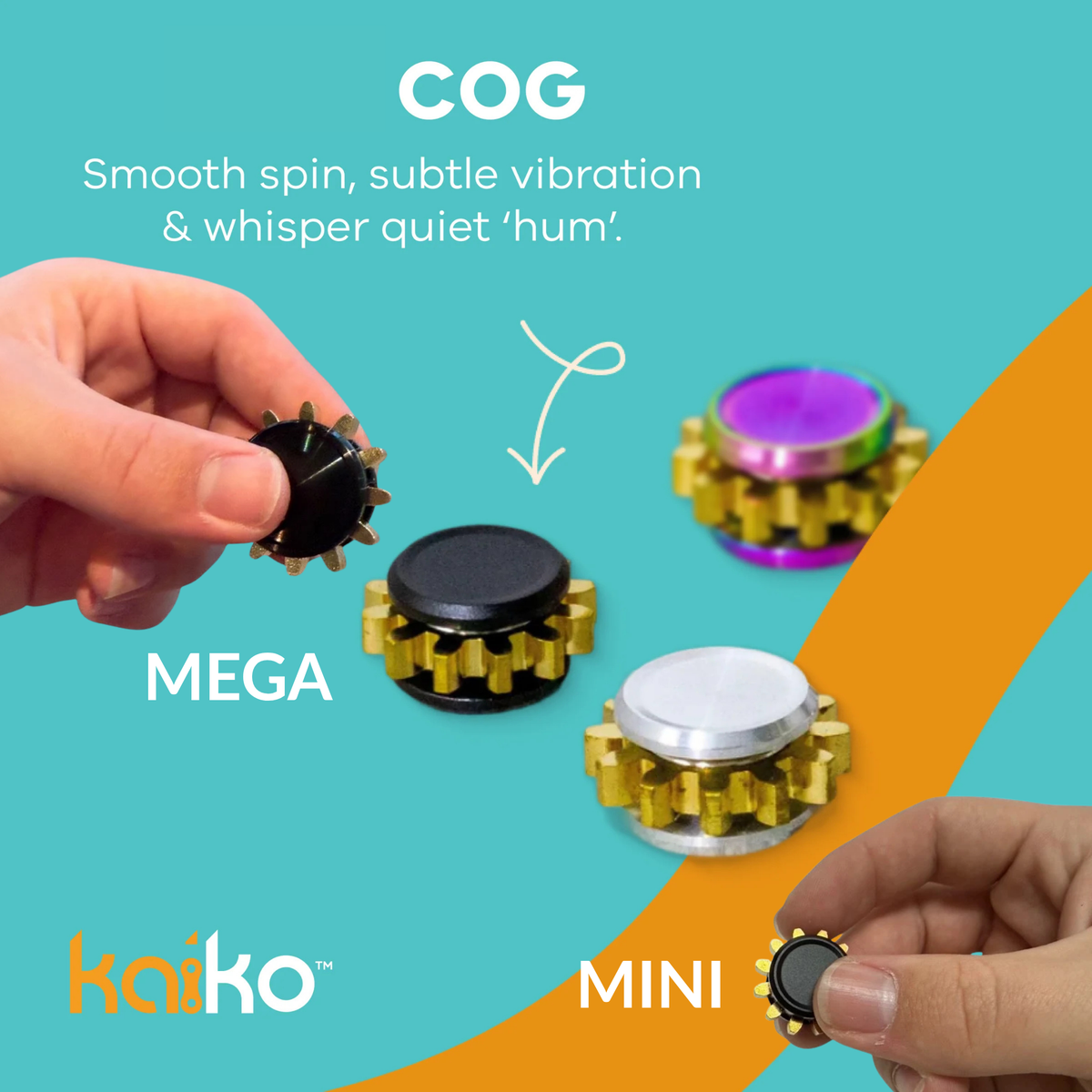 Kaiko Cog Spinner Mega and Mini