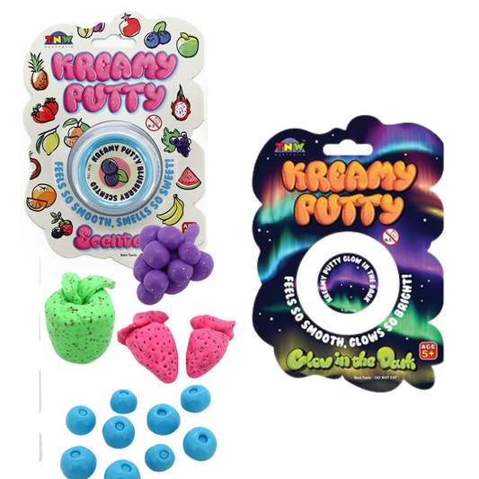 Kreamy Putty – Glitter & Glow in the Dark Putty