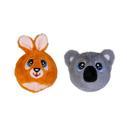 Plush Bouncing balls koala and kangaroo
