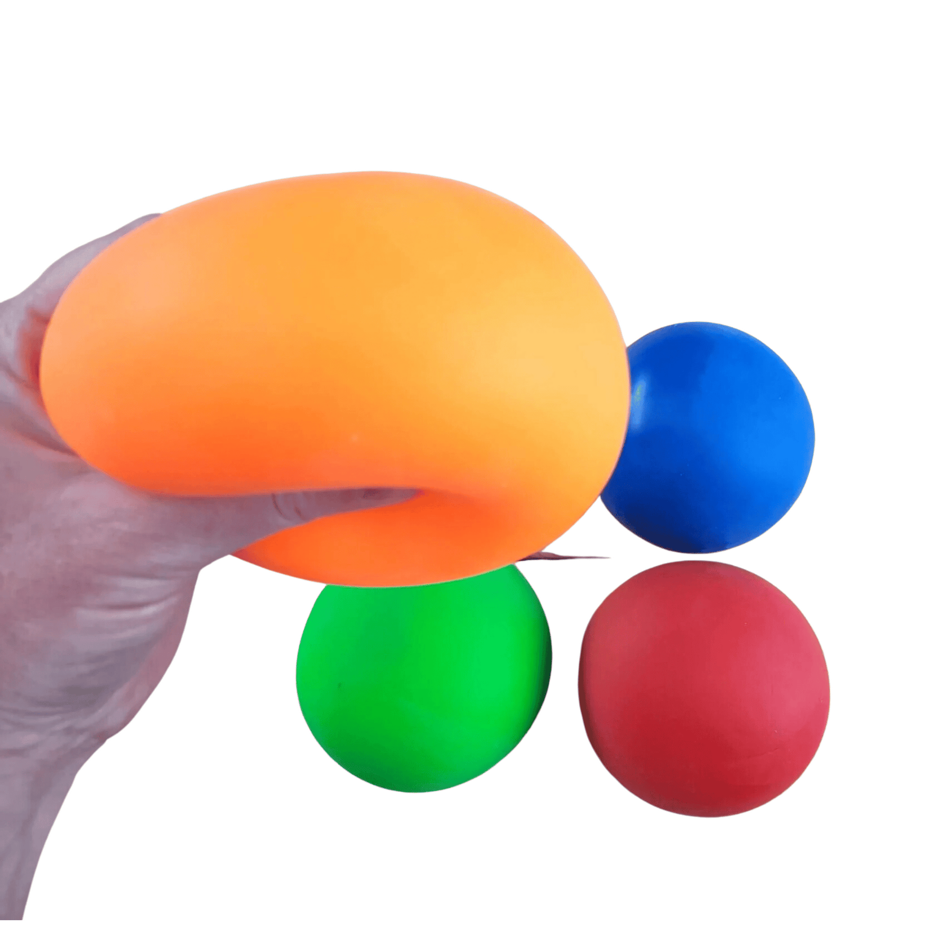 Large Mouldable Clay Stress Ball orange