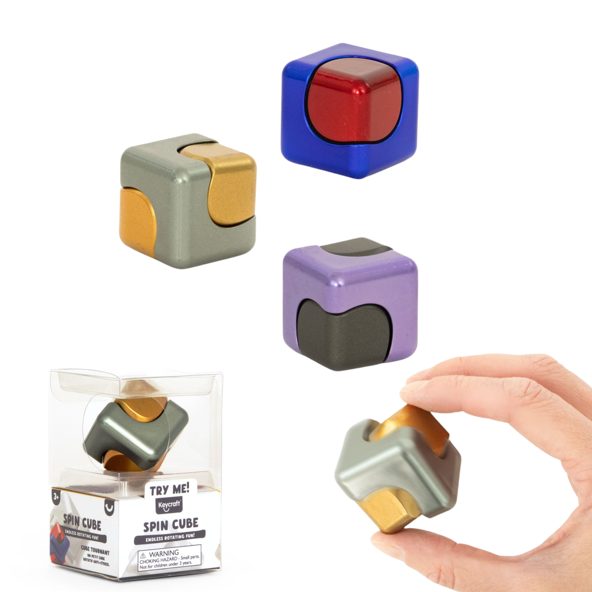  Metallic Spin Cube main image