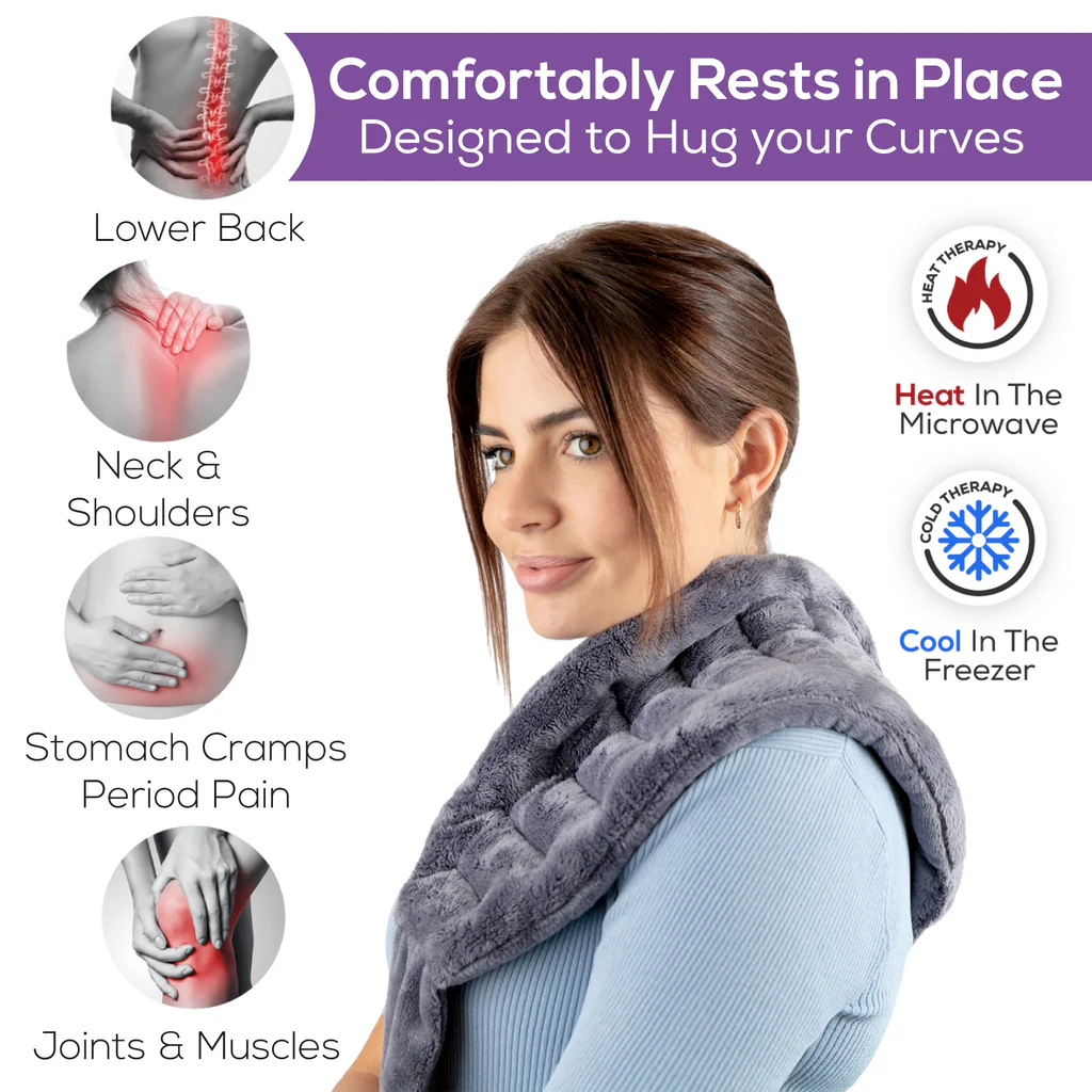 Microwaveable Heat Pack Medium Grey benefits