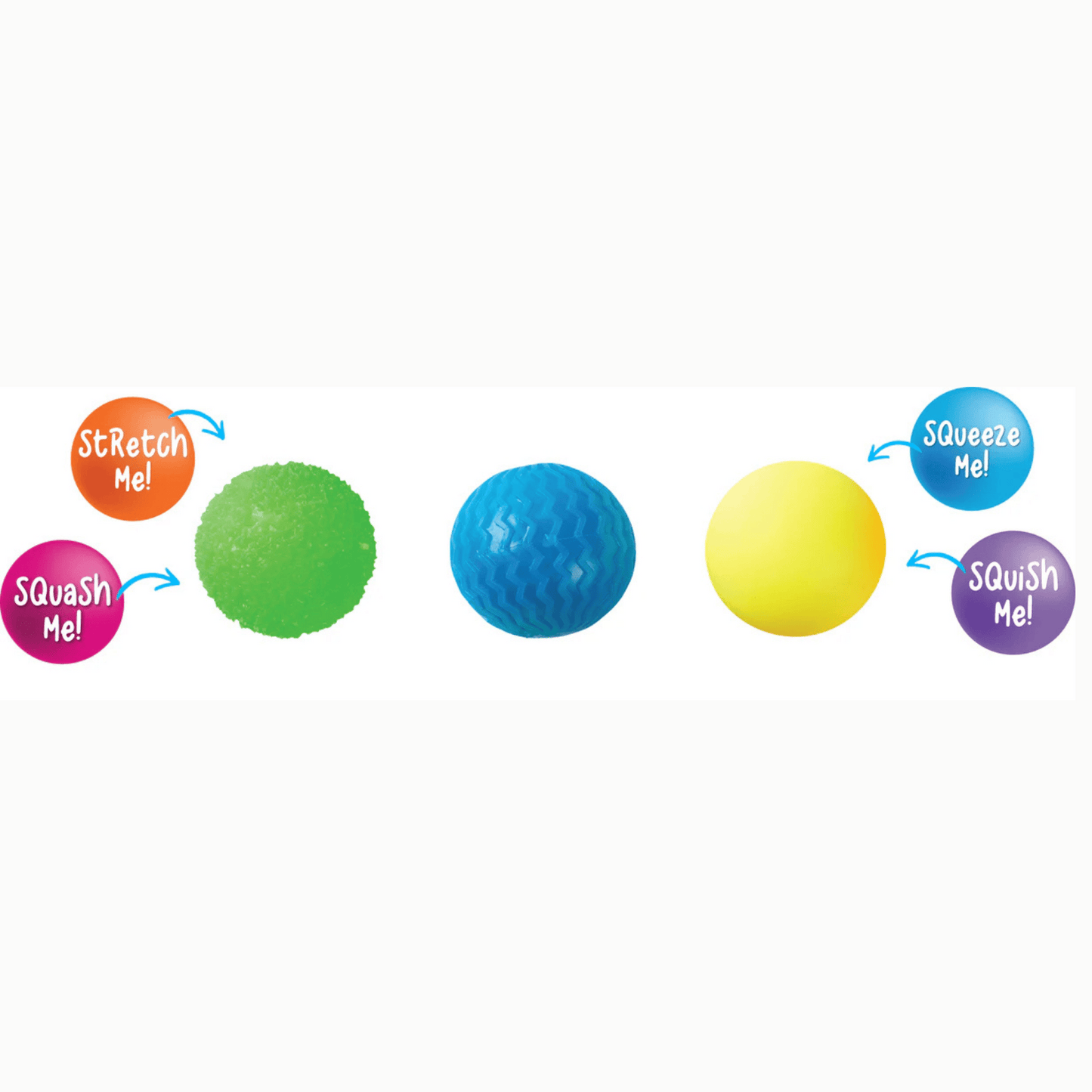 Mindful Monsters Ball Squishys green features