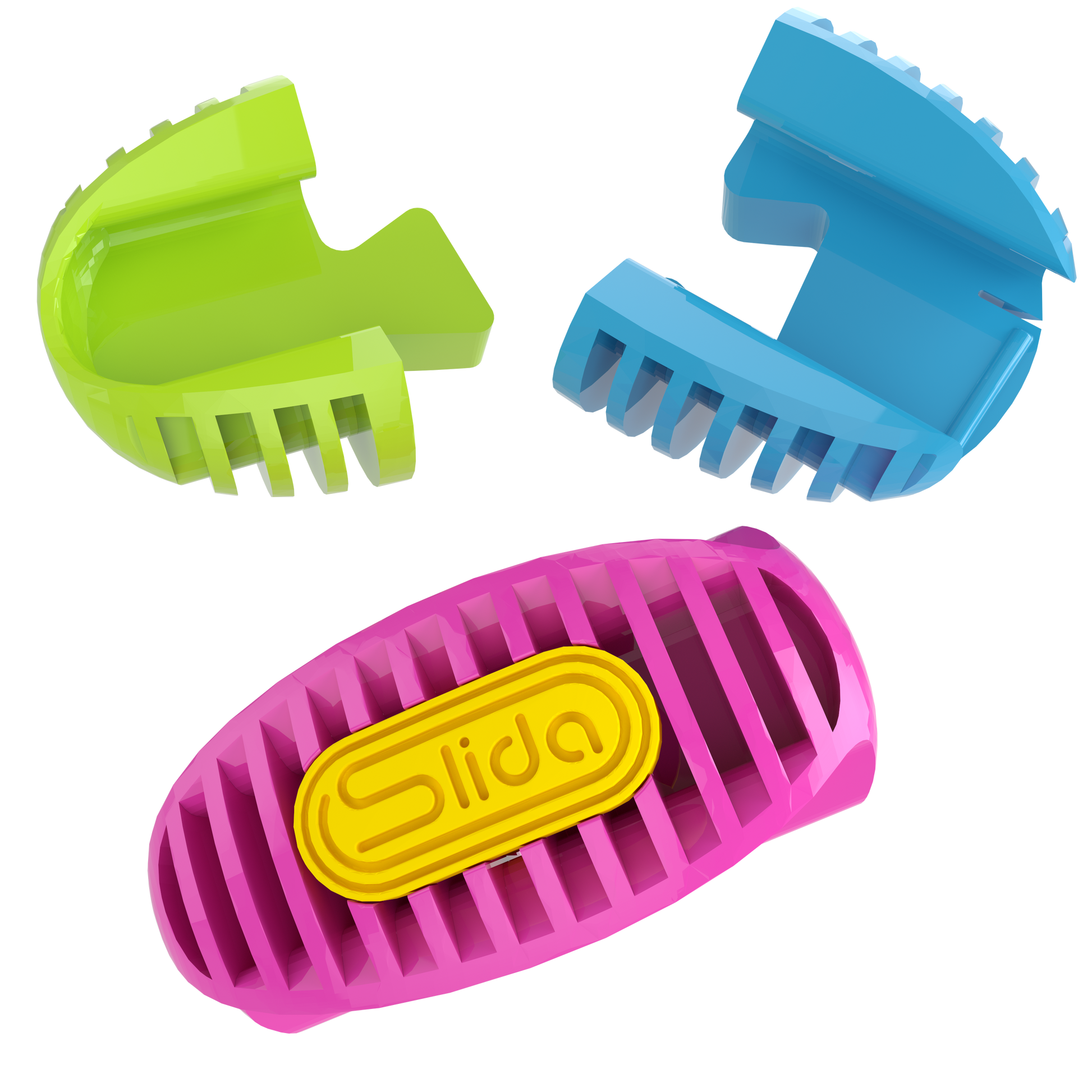 Slida Mini Click Fidget pieces separate